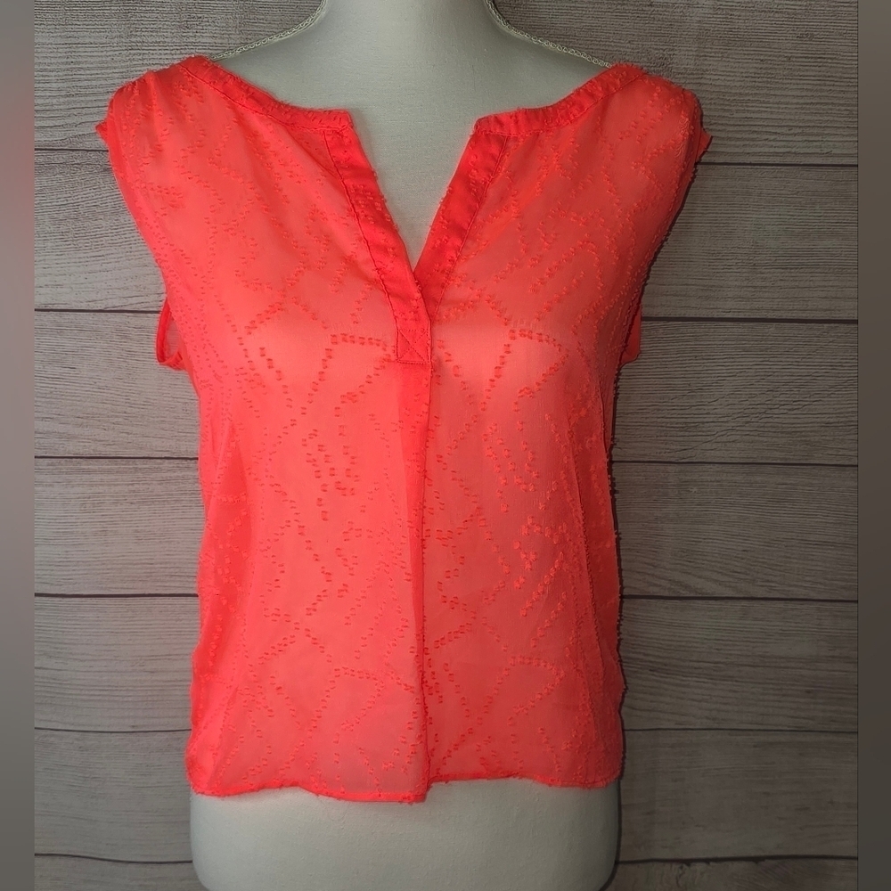 American Eagle Sheer Sleeveless Blouse Size XS